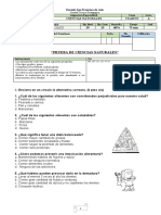 Evaluación de Diagnostico 4º