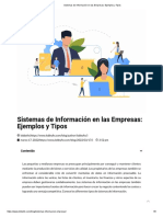 Sistemas de Información en Las Empresas - Ejemplos y Tipos