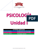 PSICOLOGÍA CÁTEDRA UNIFICADA Unidad I