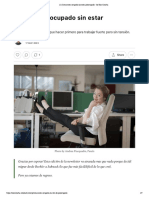 Como Estar Ocupado Sin Estar Preocupado - by Eric Concha