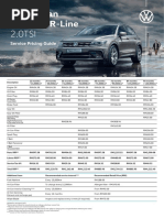 VW NBD Tiguan Allspace R Line Service Pricing Guide