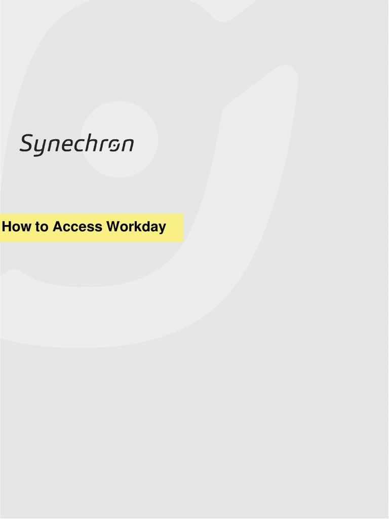 How To Access Workday PDF Login User