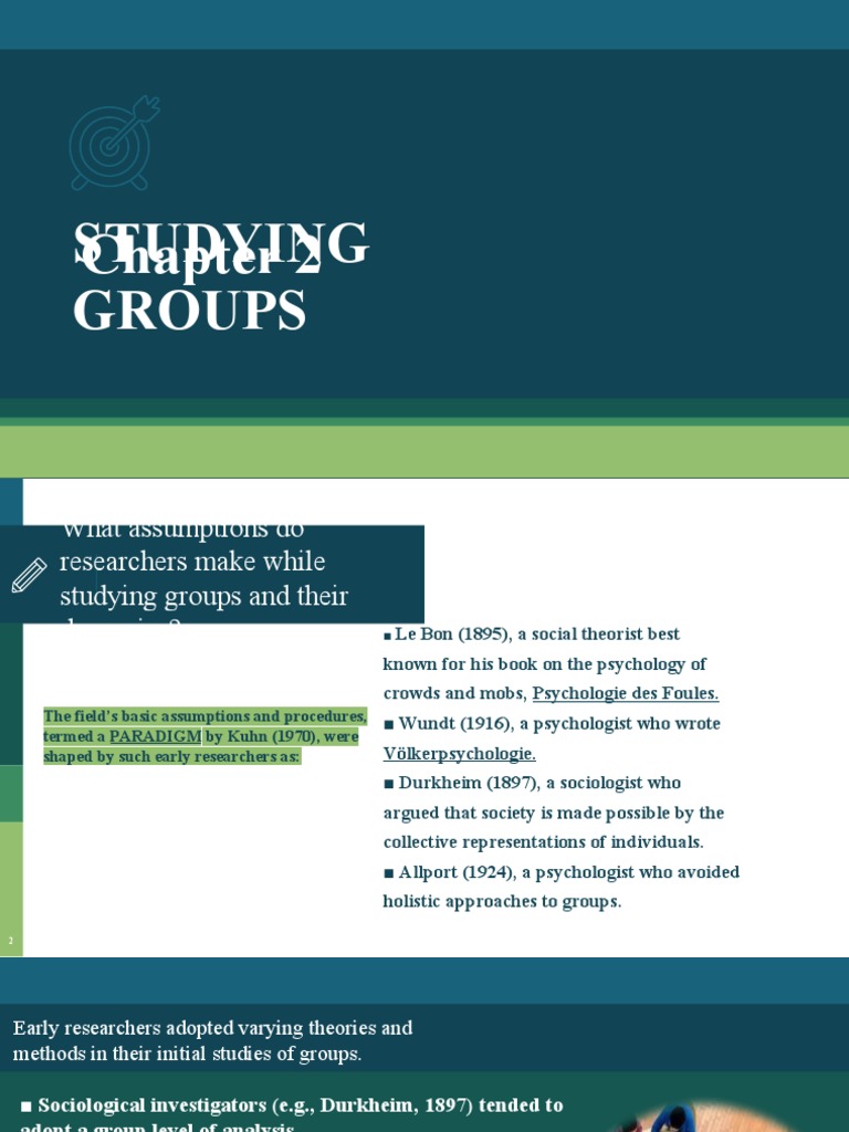 Chapter 2 Studying Groups | PDF | Experiment | Self Report Study
