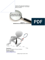 CGO MODULO SEMINARIO, Metodos, Tecnicas, Cronograma, Recursos, Bibliografia