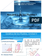 Clase Nro 3. Estatica de Los Fluidos. Fuerzas de Presion