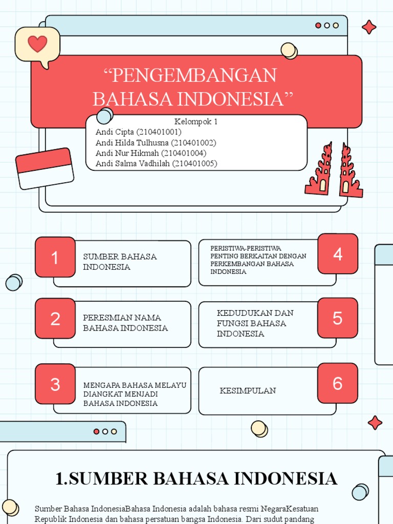 Bahasa Indonesia Foreign Language Subject For Middle School by Slidesgo ...