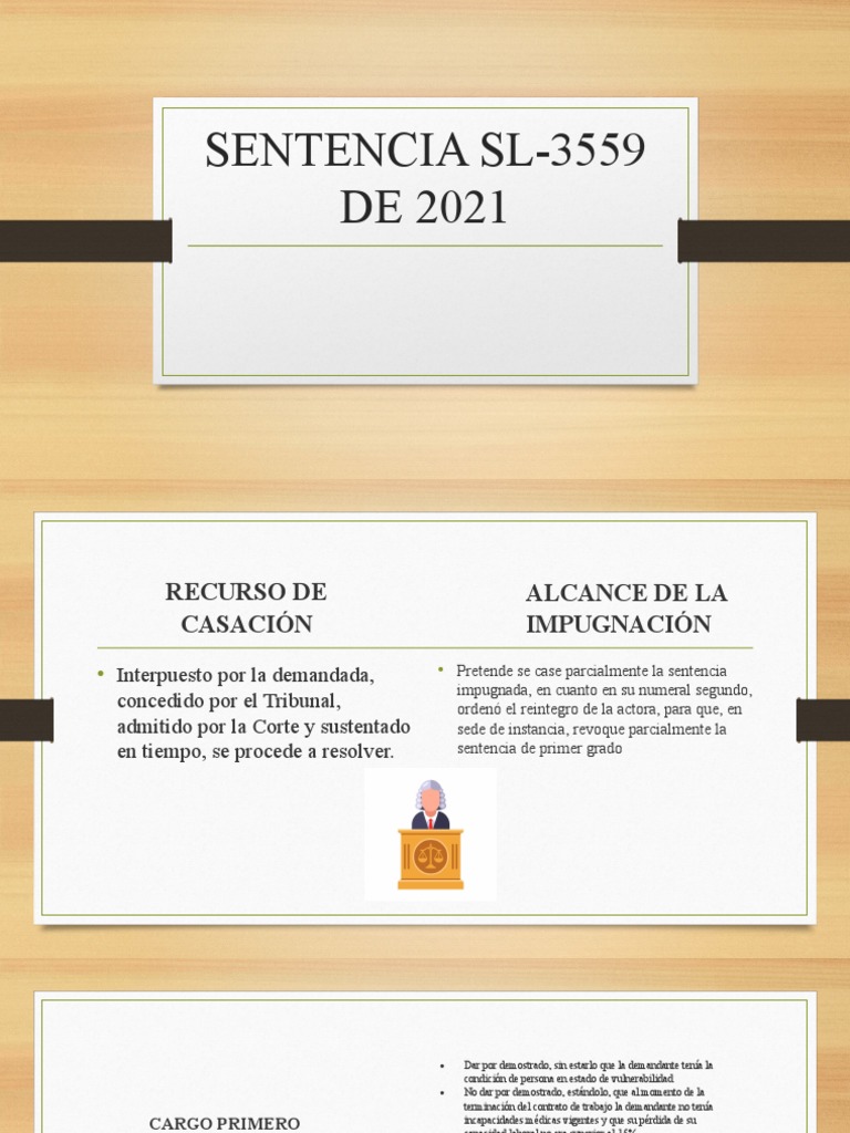 Sentencia Sl-3559 de 2021 | PDF