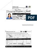 Villasana, Vaccine Card