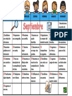 Calendario Septiembre Inteligencias Multiples PDF