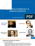 s12 - PPT - Corrientes Filosóficas y El Derecho Subjetivo