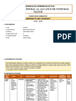 4° Grado - Planificador Del 06 Al 10 de Junio