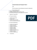Semana 9 - PDF - Estructura Del Avance Del Proyecto Final 1