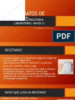 Formatos de Salud (Recetario, Laboratorio, Rayos X