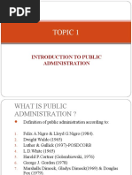 Topic 1-Intro To Public Admin.