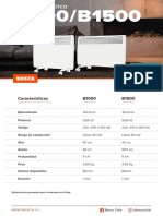 Ficha Técnica Convector B1000-B1500