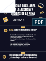 Ciencias Auxiliares de La Justicia y Teorias de La Pena