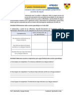 Comunicación 4 - Semana 37 - Reflexionamos Sobre Nuestros Aprendizajes y Proponemos Acciones de Mejora