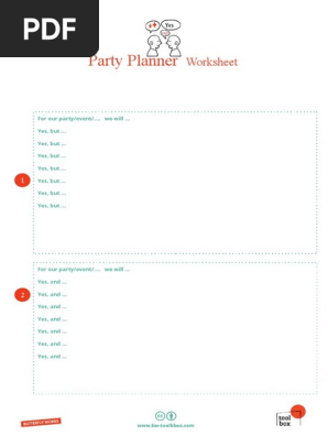 Worksheet_party planner