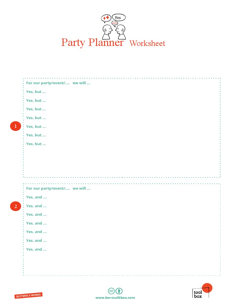 Worksheet - Party Planner | PDF