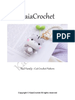 Bud Family Cat Crochet Pattern by KaiaCrochet