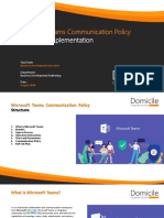 Microsoft Teams Communication Policy