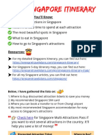 Singapore Itinerary PDF