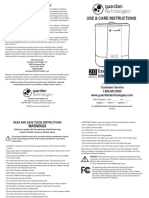 Pure Guardian Humidifier H5225 Manual 0618