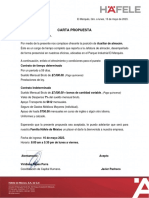 Carta Propuesta - Javier Pacheco - Almacen