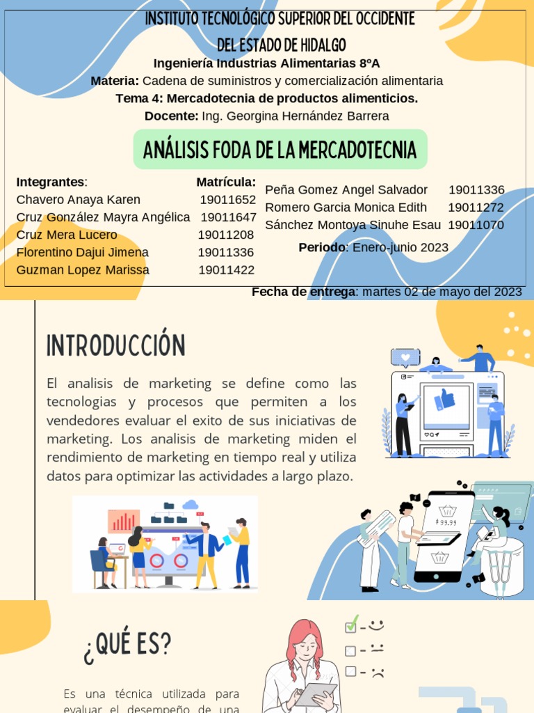 4.2 Análisis FODA de La Mercadotecnia | PDF | Análisis FODA | Marketing