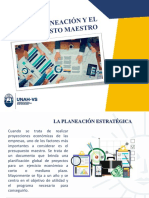 Presentación La Planeación y El Presupuesto Maestro