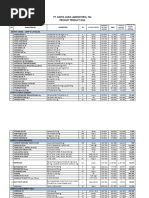 Daftar Harga Produk LAPI Laboratorium | PDF