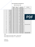 Jadual Perjumpaan Kokurikulum 2023