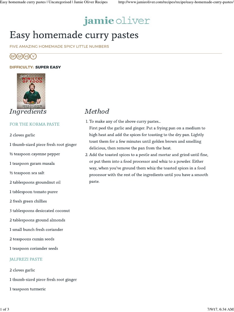 Easy homemade curry pastes _ Uncategorised _ Jamie Oliver Recipes PDF