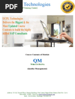 0011 Ucpl Sap QM s4 Hana Syllabus