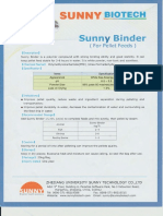 Sunny Binder Brochure - Zhejiang University Sunny Technology Co LTD