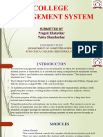 College Management System Presentation