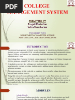 College Management System Presentation