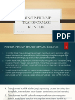 Trans Konflik 12 - Prinsip-Prinsip Transformasi Konflik