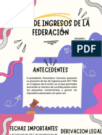 La Ley de Ingresos de La Federación