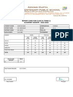 Report Card For Class Xi (Term 1) ACADEMIC SESSION: 2022-2023