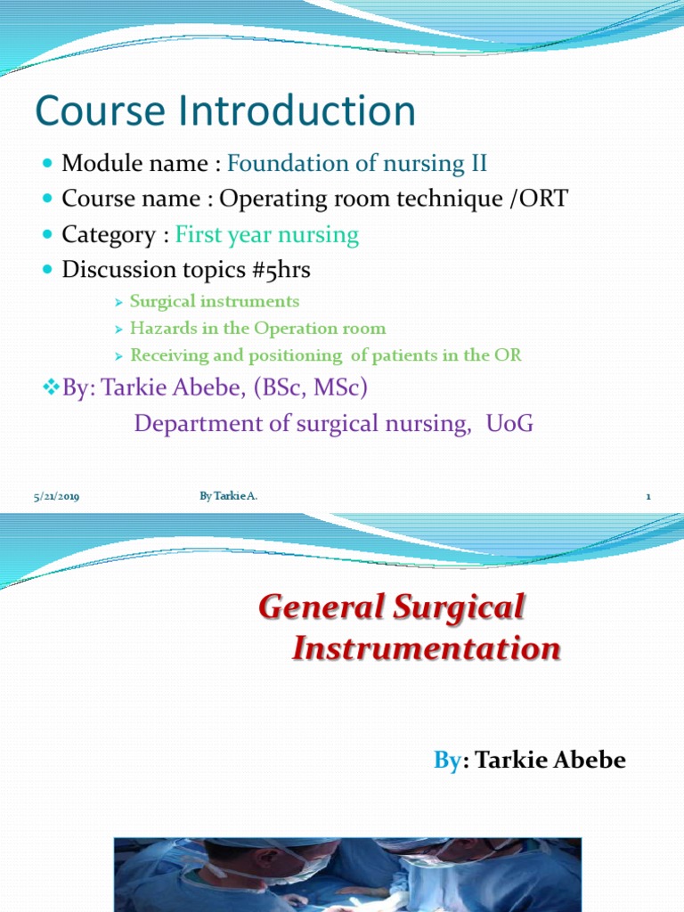 Surgical Instrument PDF Medical Specialties Surgery