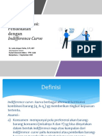 Teori Konsumsi Pendekatan Dengan Indifference Curve