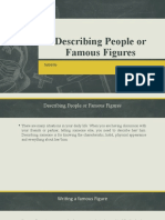 3rd Meeting-Describing People or Famous Figures