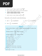 Trigonometric Functions Class 11 Cbse Summary