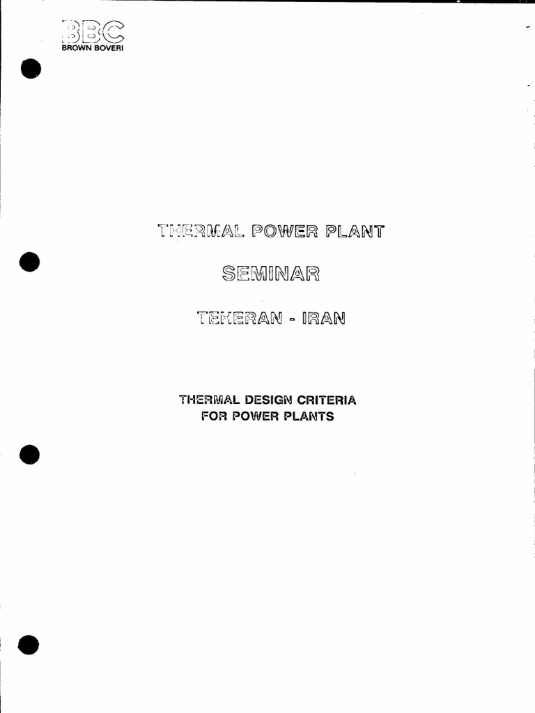 Thermal Power Plant Design Pdf