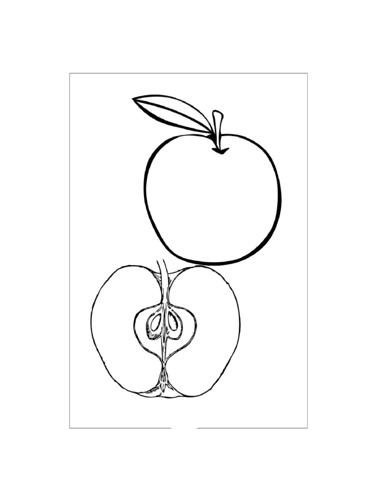 Coloring Sheet Apple | PDF