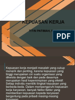 Kepuasan Kerja