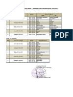 Jadwal Ujian Semester Genap 2023