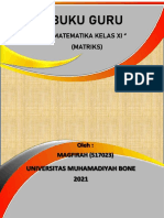 Buku Guru - Matematika - Materi Matriks - KLS Xi - Magfirah - 517023 - Pend - Matematika