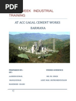 Download Training report at acc cements barmana by Akshay K Sharma SN64701206 doc pdf